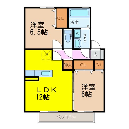 ビブレ原口の物件間取画像